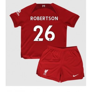 Liverpool Andrew Robertson #26 kläder Barn 2022-23 Hemmatröja Kortärmad (+ korta byxor)